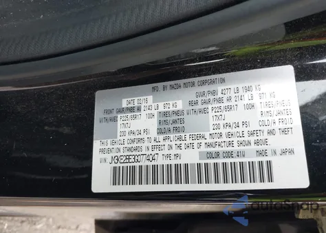 2016 Mazda Cx-5 Sport from USA, damaged, VIN JM3KE2BE3G0774047
